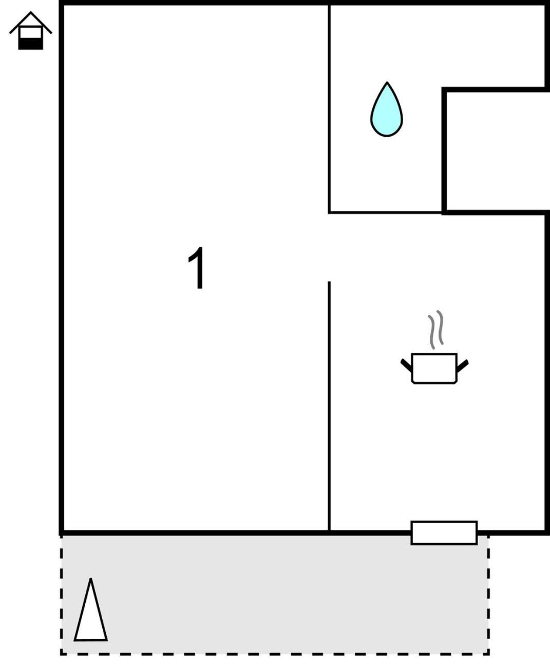 Lovely In With Kitchen Apartment *